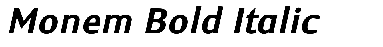 Monem Bold Italic